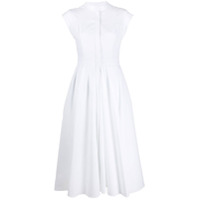 Alexander McQueen Chemise mangas curtas sem recorte de cava - Branco