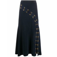 Alexander McQueen Saia de tricô canelado - Azul