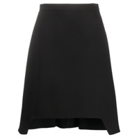 Alexander McQueen Saia evasê com recorte vazado - Preto