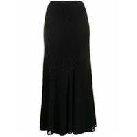 Alexander McQueen Saia Ottoman de tricô - Preto