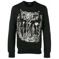 Alexander McQueen skeleton print sweatshirt - Preto