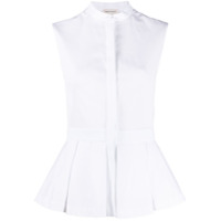 Alexander McQueen sleeveless cotton shirt - Branco
