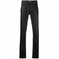Alexander McQueen slim-fit coated jeans - Preto