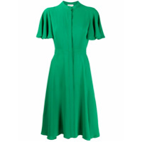 Alexander McQueen Vestido midi assimétrico - Verde
