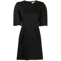 Alexander McQueen Vestido slim de lã - Preto