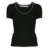 Alexander Wang Blusa de tricô com corrente - Preto