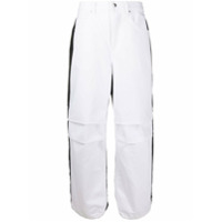 Alexander Wang Calça jeans com recorte contrastante - Branco