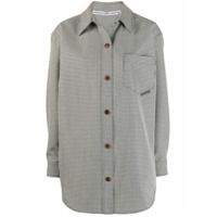 Alexander Wang Jaqueta oversized com padronagem pied-de-poule - Preto