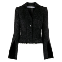 Alexander Wang Jaqueta slim com acabamento de corrente - Preto