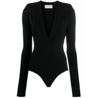 Alexandre Vauthier Body mangas longas - Preto