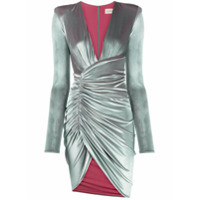 Alexandre Vauthier Vestido envelope de veludo - Verde