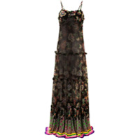 Alexis Vestido longo Lussa com amarração - Preto