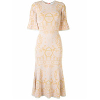 Alice McCall Vestido Adore em jacquard com padrongem - Rosa