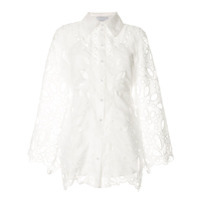 Alice McCall Vestido mini Baudelaire com bordado inglês - Branco