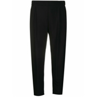 AllSaints Calça cropped com detalhe de pregas - Preto