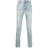 AllSaints Calça jeans slim com efeito desgastado - Azul