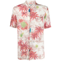 AllSaints Camisa polo com detalhe de palmeira - Neutro