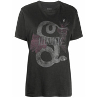 AllSaints Camiseta com estampa gráfica - Preto