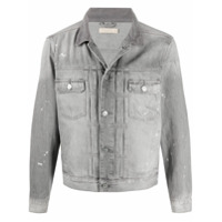 AllSaints distressed-effect denim jacket - Cinza