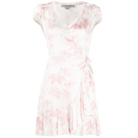 AllSaints Vestido envelope com estampa de folhas - Rosa