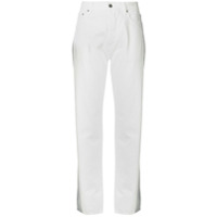 AMBUSH Calça jeans com detalhe de pintura reflexiva - Branco
