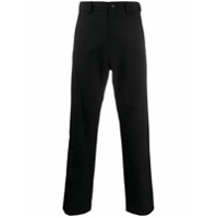 AMBUSH Calça reta com listras na lateral - Preto