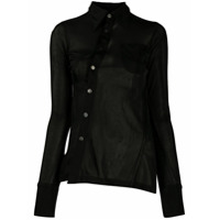 AMBUSH Camisa translúcida assimétrica - Preto