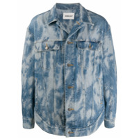 AMBUSH Jaqueta jeans com efeito manchado - Azul