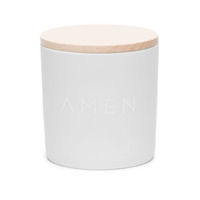 AMEN CANDLES Vela com aroma de jasmim com pote de porcelana - Amarelo