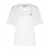 AMI Camiseta Ami De Coeur com bordado - Branco