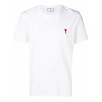 AMI Camiseta com patch Ami De Coeur e decote careca - Branco