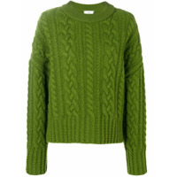 AMI Suéter oversized de tricô com decote careca - Verde