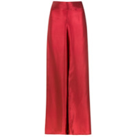 Amir Slama Calça pantalona de seda - Vermelho