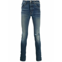 AMIRI Calça jeans slim com efeito destroyed - Azul