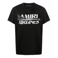 AMIRI Camiseta de algodão com estampa de logo - Preto