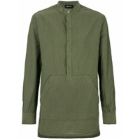 Andrea Ya'aqov longline pouch pocket shirt - Verde