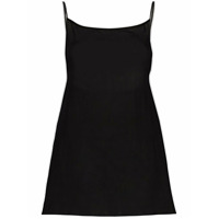 Anemone Slip dress com decote quadrado - Preto