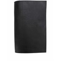 Ann Demeulemeester Caderno com capa de couro - Preto