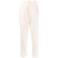 Ann Demeulemeester Calça cintura alta - Branco