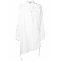 Ann Demeulemeester Camisa com bainha assimétrica - Branco