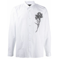 Ann Demeulemeester Camisa com estampa no busto - Branco