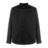 Ann Demeulemeester Camisa de algodão com sobreposição - Preto