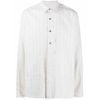 Ann Demeulemeester Camisa oversized com listras - Neutro