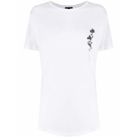Ann Demeulemeester Camiseta com estampa floral de algodão - Branco