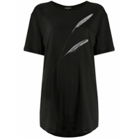 Ann Demeulemeester Camiseta de algodÃ£o com estampa grÃ¡fica - Preto