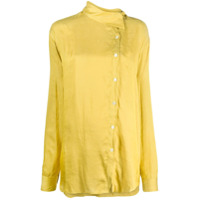 Ann Demeulemeester off-centre fastening shirt - Amarelo