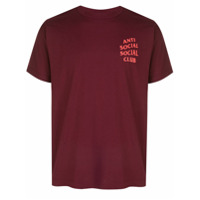 Anti Social Social Club Camiseta com estampa de logo - Vermelho