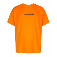 Anti Social Social Club Camiseta com estampa Paranoid - Laranja