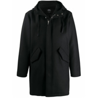 A.P.C. Casaco de lã com fechamento de zíper oculto - Azul