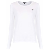 Armani Exchange Blusa tricô com bordado - Branco